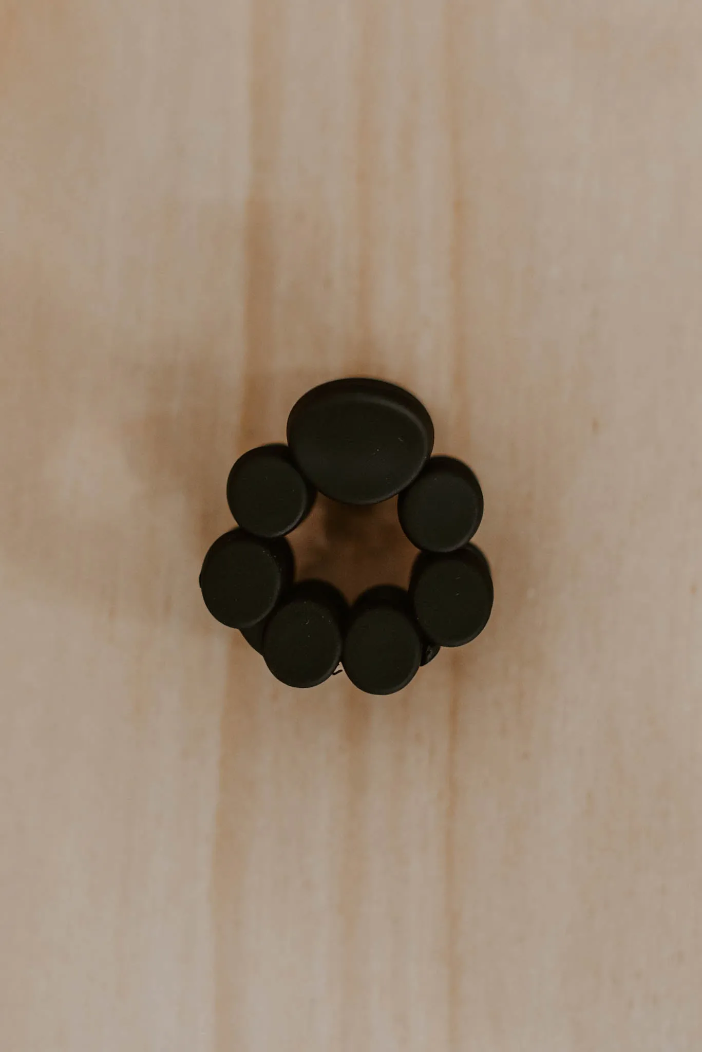 Matte Circles Hair Claw Clip