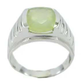 Nubile Gems Prehnite 925 Sterling Silver Rings Gift For Mother'S Day