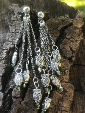 Owl Chandelier Earrings