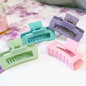 Pastel Rectangle Hair Claw Hair Clip