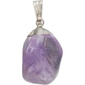 Pendant, Amethyst Tumbled Stone