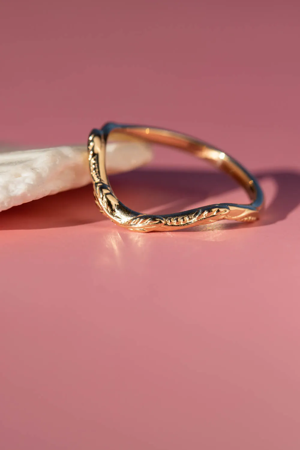 READY TO SHIP: twig wedding ring in 14K yellow gold, matching for Patricia, AVAILABLE RING SIZES 5-10US