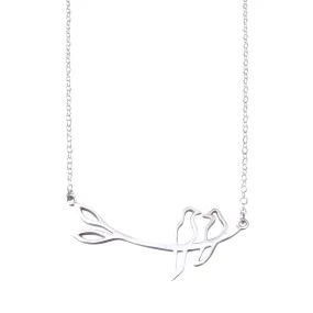 Silver Love Bird Necklace