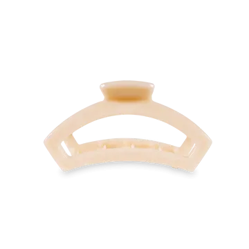 Small Teleties Open Claw Clip - Almond Beige