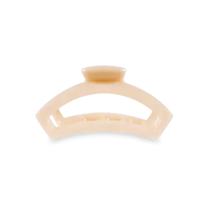 Small Teleties Open Claw Clip - Almond Beige