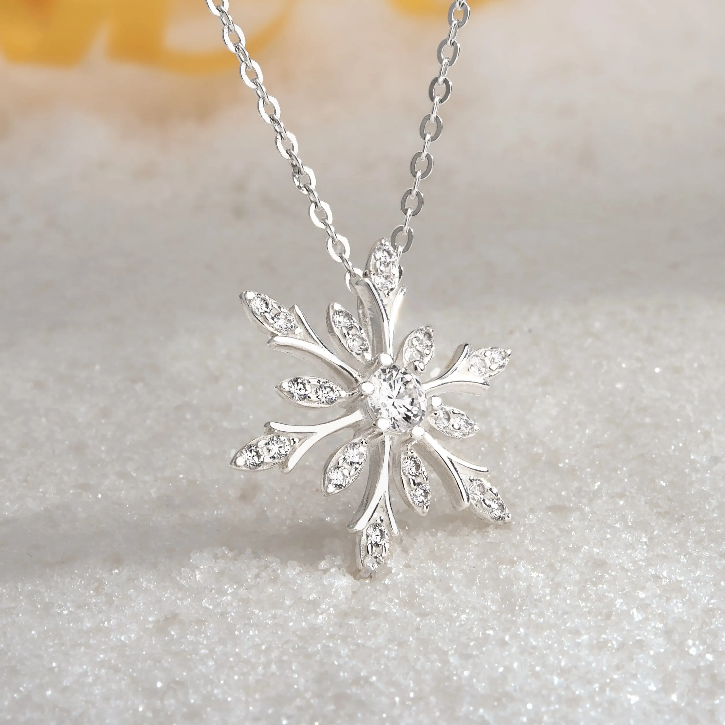 Snowflake Sterling Silver Pendant