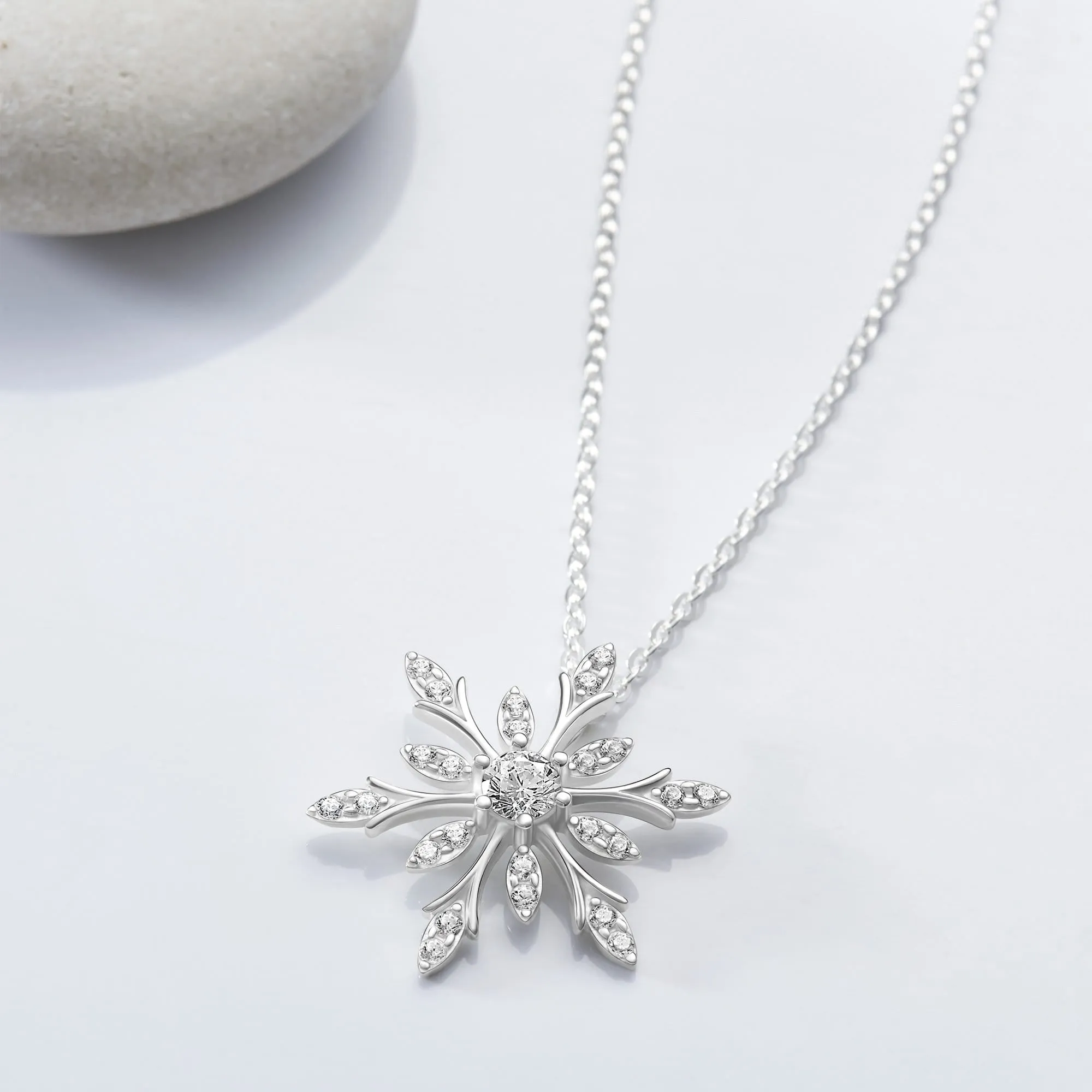 Snowflake Sterling Silver Pendant