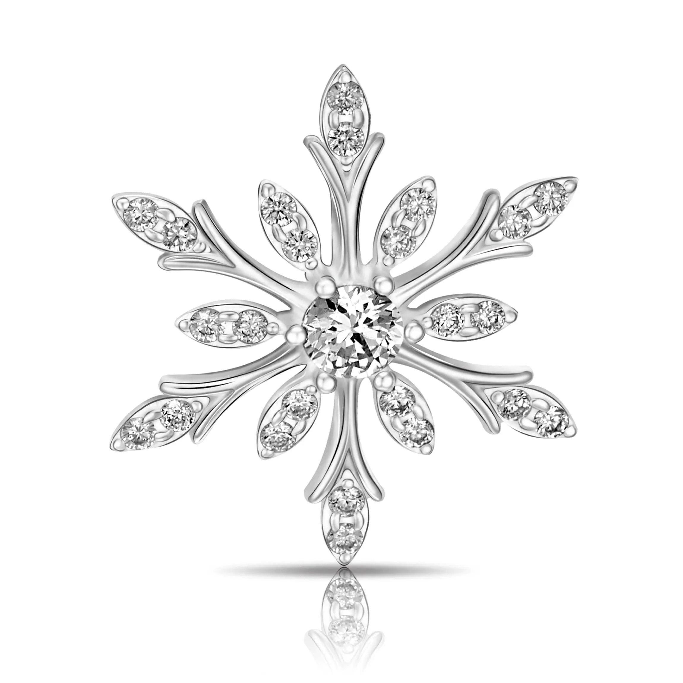 Snowflake Sterling Silver Pendant