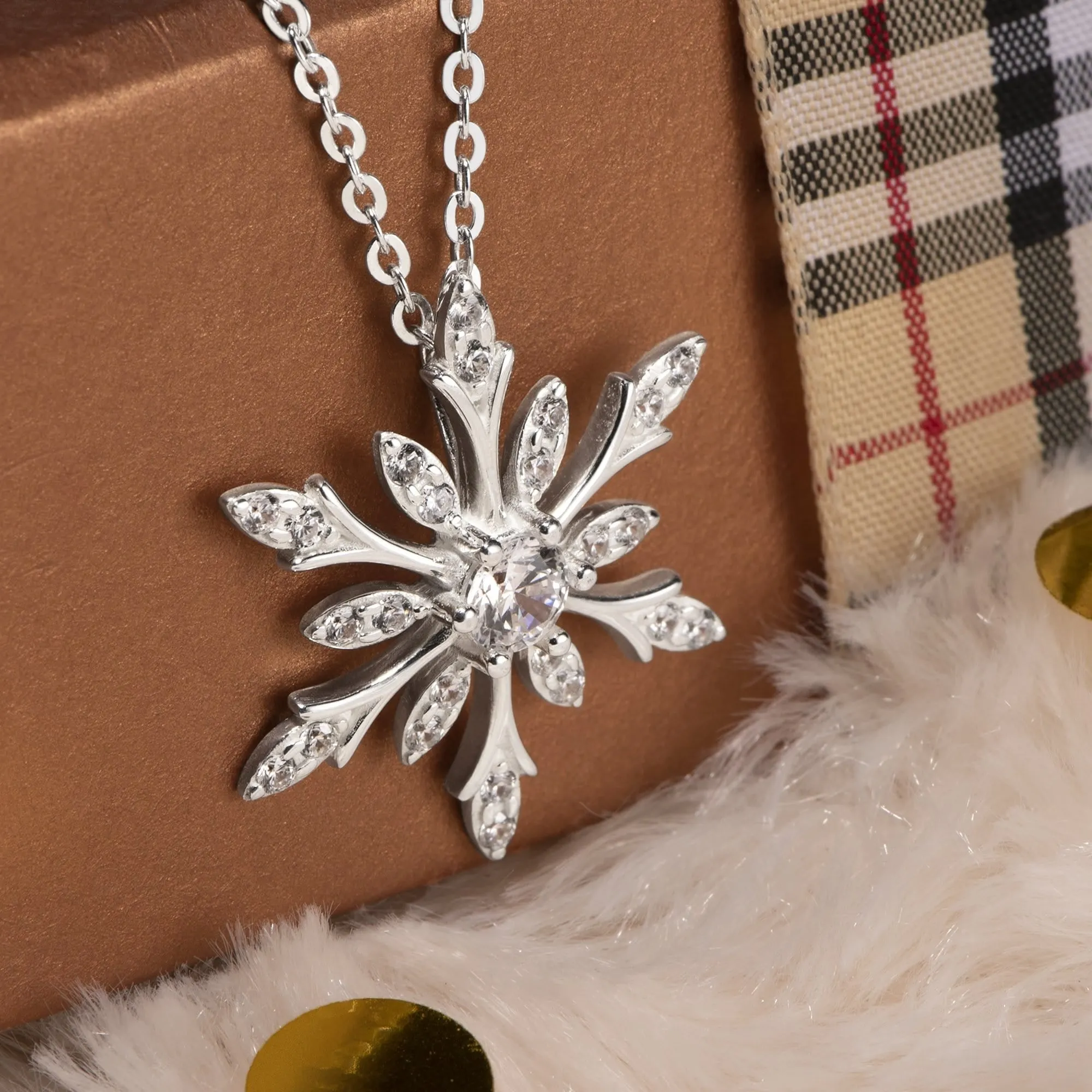 Snowflake Sterling Silver Pendant