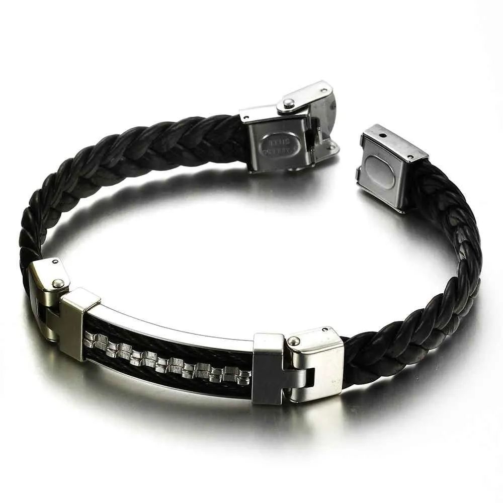 Stainless Steel Men Jewelry Rope Bracelet