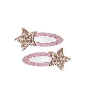 Starlight Glitter Star Clip - Pink