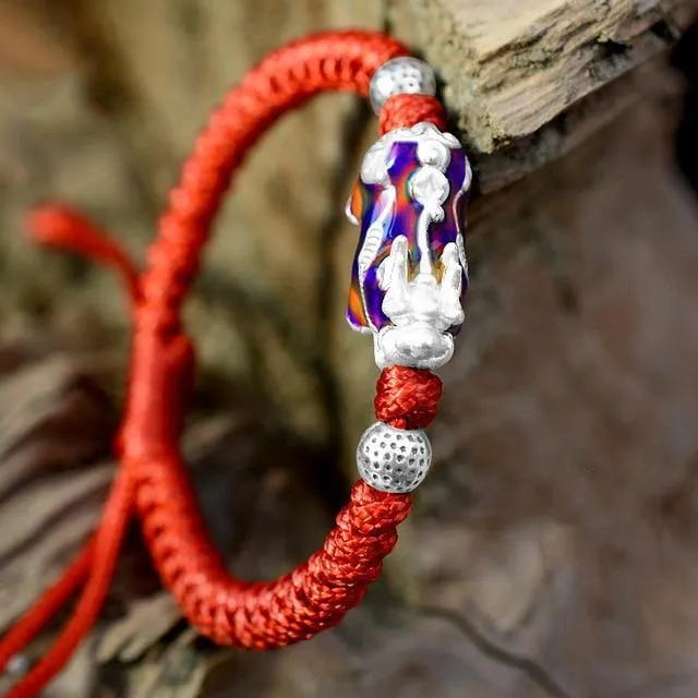 Sterling Silver Color Changing Kirin Bead Bracelets