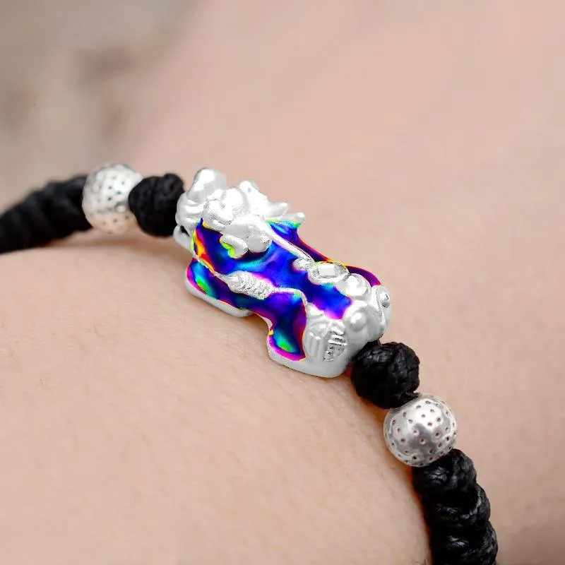 Sterling Silver Color Changing Kirin Bead Bracelets