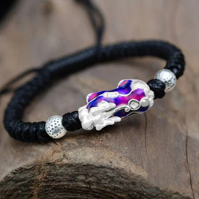 Sterling Silver Color Changing Kirin Bead Bracelets