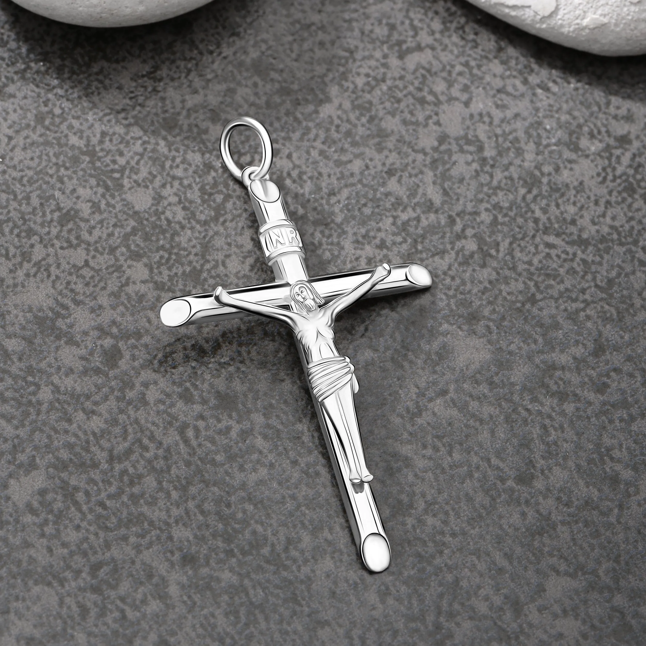 Sterling Silver Crucifix Pendant for Women Men