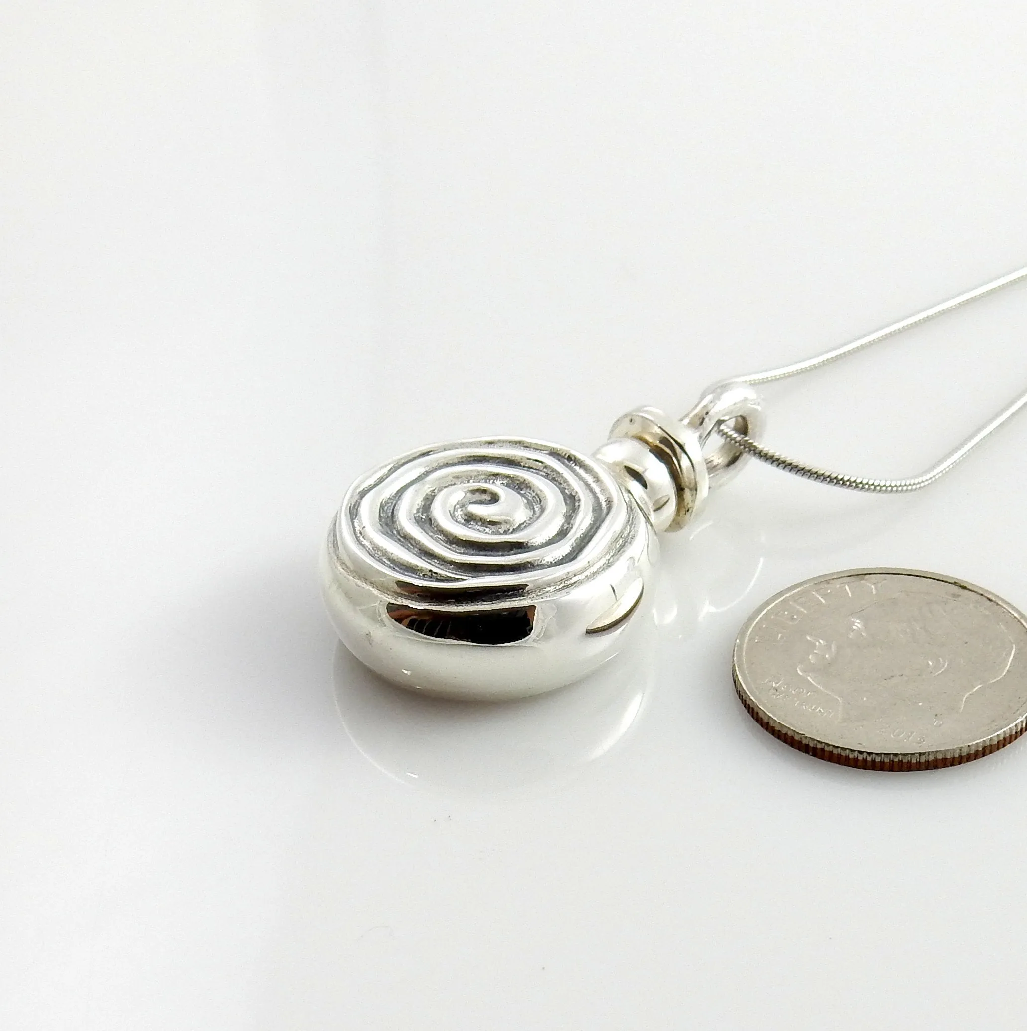 Sterling Silver Unique Handcrafted Urn Pendant