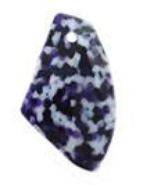 Swarovski 19mm Galactic Vertical Pendant - Mosaic Purple Opaque (1pc)  No Longer in Production