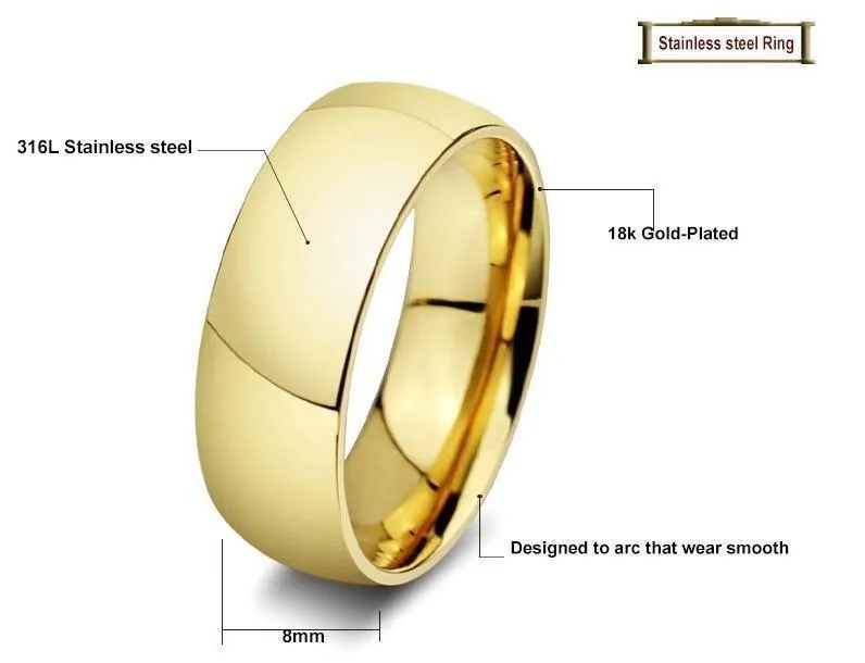 Wedding Rings - Vintage Gold Plated