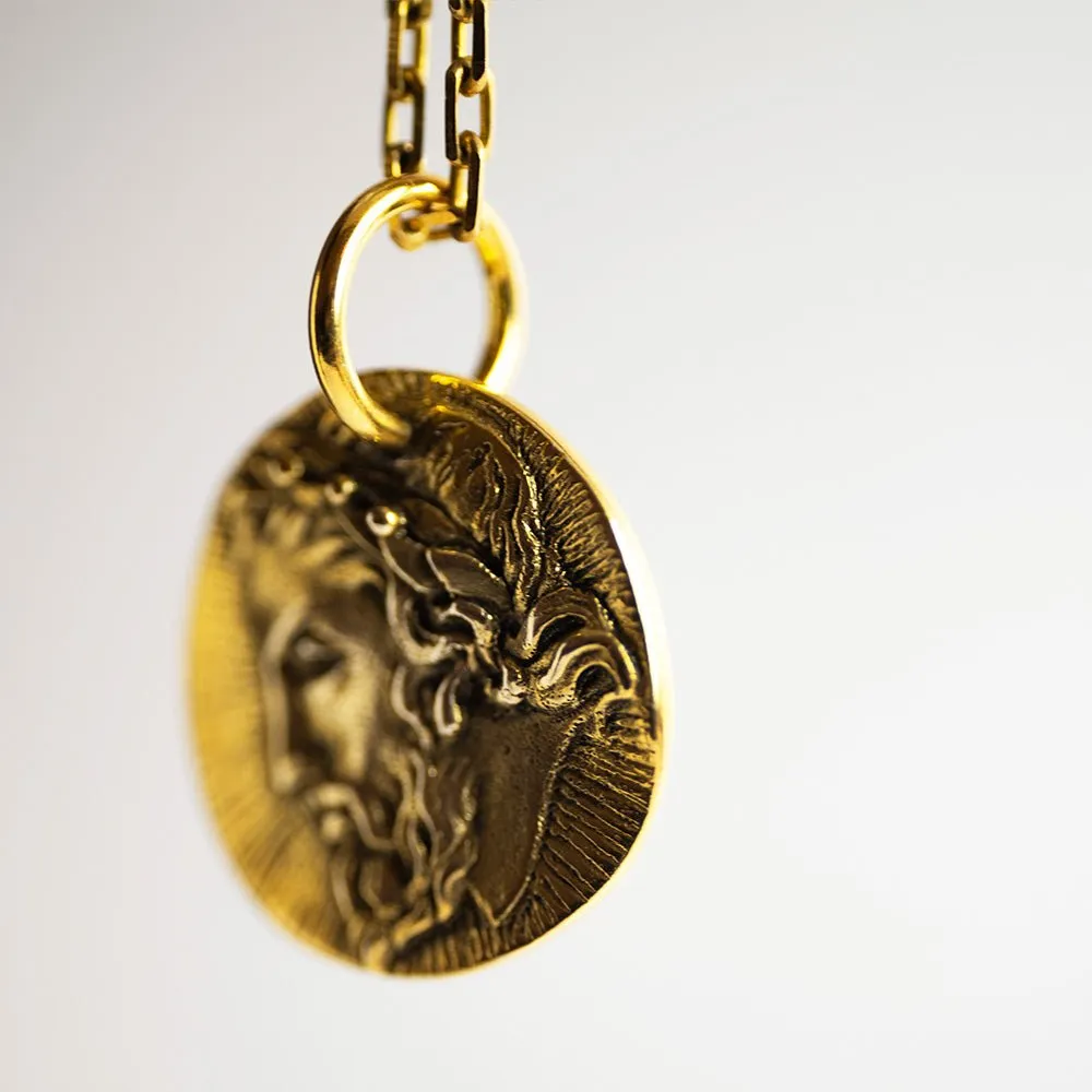 Zeus coin pendant