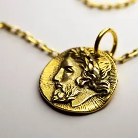 Zeus coin pendant